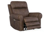 Image of Maxwell Bark Leather "Quick Ship" Wall Hugger 3-Way Power Recliner-OUT OF STOCK UNTIL 7/15/24