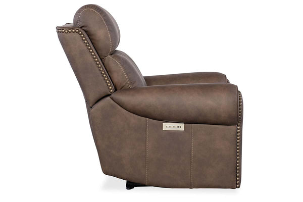 Maxwell Bark "Quick Ship" ZERO GRAVITY Wall Hugger Reclining Leather Living Room Furniture Collection