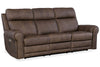 Image of Maxwell Bark 90" Inch "Quick Ship" ZERO GRAVITY Wall Hugger Power Leather Reclining Sofa