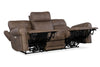 Image of Maxwell Bark 90" Inch "Quick Ship" ZERO GRAVITY Wall Hugger Power Leather Reclining Sofa