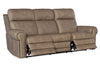 Image of Maxwell Camel 90" Inch "Quick Ship" ZERO GRAVITY Wall Hugger Power Leather Reclining Sofa