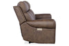 Image of Maxwell Bark 90" Inch "Quick Ship" ZERO GRAVITY Wall Hugger Power Leather Reclining Sofa