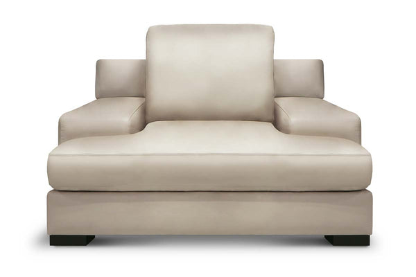 Metropolitan Modern Leather Wide Track Arm Sofa Collection