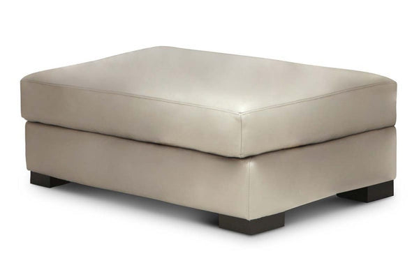 Metropolitan Modern Leather Pillow Top Foot Stool Ottoman