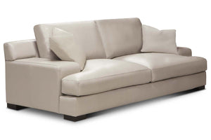 Metropolitan Modern Leather Wide Track Arm Sofa Collection