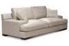 Image of Metropolitan 94 Inch Modern Leather Two Cushion Wide Track Arm Sofa