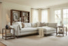 Image of Mila Two Piece Bench Cushion Contemporary Sectional Sofa
