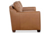Image of Miles 80 Inch Apartment Three Cushion Pillow Back Leather Sofa