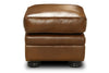 Image of Milo Leather Pillow Top Footstool Ottoman