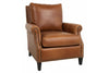 Image of Mimi Leather Pillow Back Accent Chair
