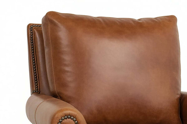 Mimi Leather Pillow Back Accent Chair