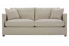 Image of Nash 82 Inch Two Cushion Or Single Bench Seat Fabric Apartment Sofa