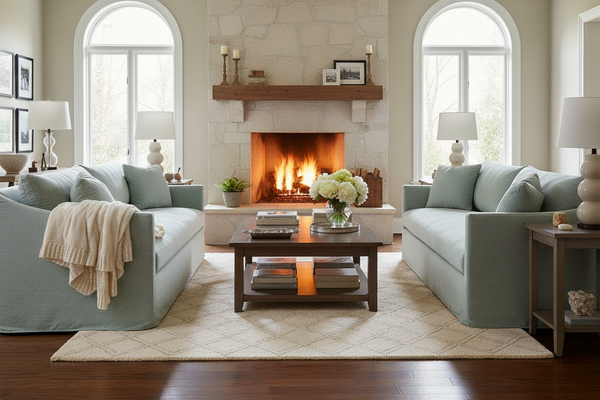 Nash Sloping Track Arm Slipcovered Sofa Collection