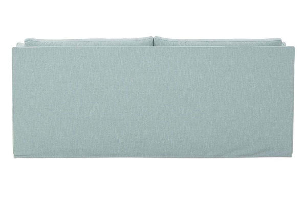 Nash I 92 Inch Sloping Track Arm Single Bench Cushion Fabric Slipcovered Sofa