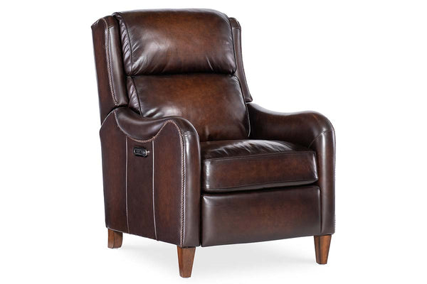 Nate Vortex Dual Power "Quick Ship" Leather Transitional Recliner