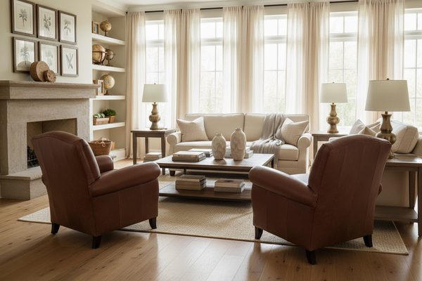 Newport Retro Leather Apartment Sofa Collection