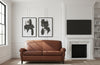 Image of Newport 74 Inch Leather Retro Two Seat Apartment Sofa