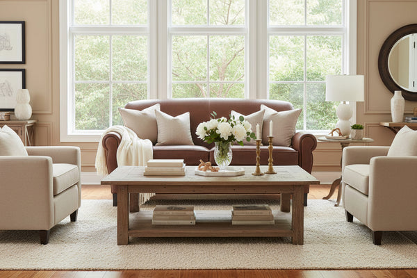 Newport 74 Inch Leather Retro Two Seat Apartment Sofa