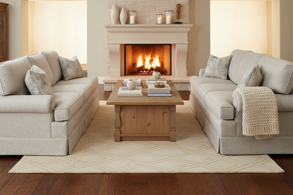 Olive 84 Inch 8-Way Hand Tied Traditional Fabric Rolled Arm Sofa With Shallow Seat