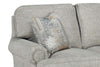 Image of Olive 61 Inch 8-Way Hand Tied Traditional Rolled Arm Fabric Loveseat With Shallow Seat