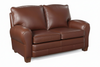 Image of Orleans French Style 2 Cushion Leather Loveseat