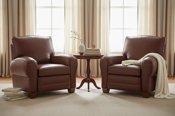 Orleans Leather French Club Chair