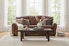 Image of Orleans 83.5 Inch Vintage Leather French Club Sofa