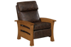 Image of Orson Arts And Crafts Style Mission Leather Recliner