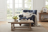 Image of Otis Leather Tufted Tight Back Accent Chair