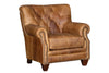 Image of Otis Leather Tufted Tight Back Accent Chair