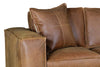 Image of Otto 98 Inch Modern Leather Pillow Back Sofa - Embrace The Finest In Comfort And Quality