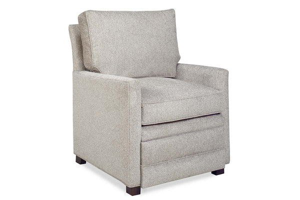 Paige Fabric "Hybrid" Pillow Back Track Arm Chair With Power Footrest