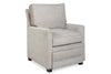 Image of Paige Fabric "Hybrid" Pillow Back Track Arm Chair With Power Footrest