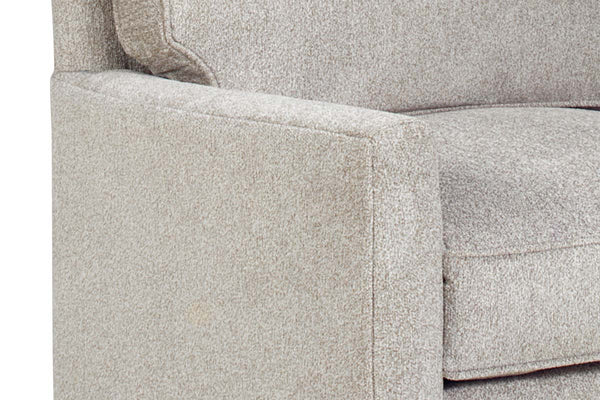 Paige Fabric "Hybrid" Pillow Back Track Arm Chair With Power Footrest