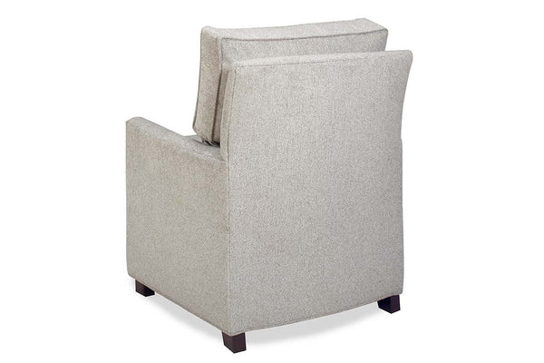 Paige Fabric "Hybrid" Pillow Back Track Arm Chair With Power Footrest