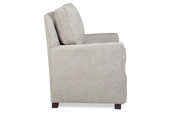 Paige Fabric "Hybrid" Pillow Back Track Arm Chair With Power Footrest