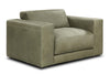 Image of Palmer Modern Leather Track Arm Sofa Collection