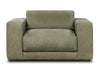 Image of Palmer Modern Leather Track Arm Sofa Collection