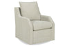 Image of Pamela 8-Way Hand Tied Fabric 360 Swivel Pillow Back Accent Chair