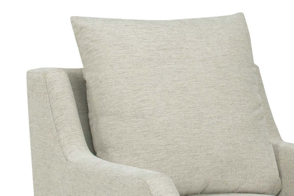 Pamela 8-Way Hand Tied Fabric 360 Swivel Pillow Back Accent Chair
