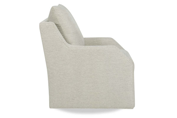 Pamela 8-Way Hand Tied Fabric 360 Swivel Pillow Back Accent Chair
