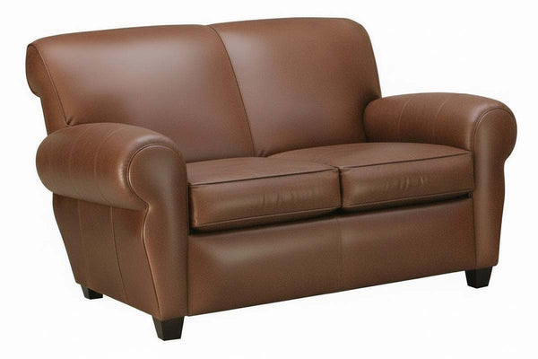 Parker Manhattan Style 2 Cushion Leather Loveseat
