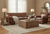 Image of Parker Leather Queen Sleeper Sofa And Reclining Chair 2 Piece Set