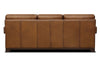 Image of Patton 91 Inch Modern Leather Track Arm Sofa