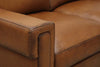 Image of Patton Modern Leather Track Arm Sofa Collection