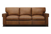 Image of Patton Modern Leather Track Arm Sofa Collection