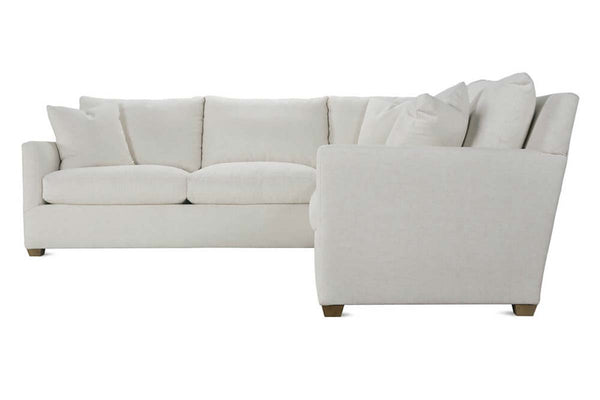 Paulette "Quick Ship" Two Piece Pillow Back Sectional (As Configured)