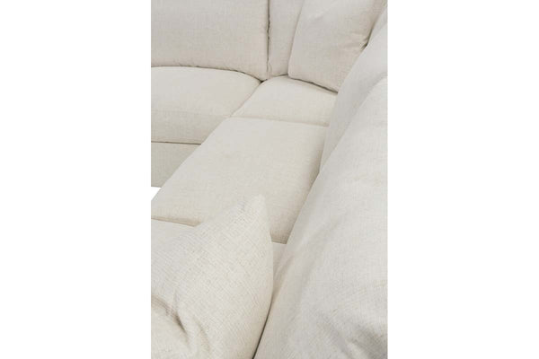 Paulette "Quick Ship" Two Piece Pillow Back Sectional (As Configured)