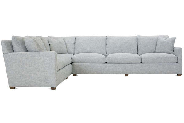 Paulette Track Arm Fabric Sectional Sofa