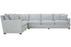Image of Paulette Track Arm Fabric Sectional Sofa